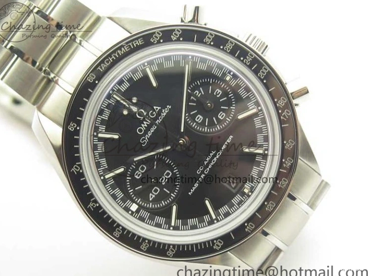 1219 WellDesigned Speedmaster Moonwatch OMF 1:1 Best Edition Black Dial SS Hand on SS Bracelet A 8043